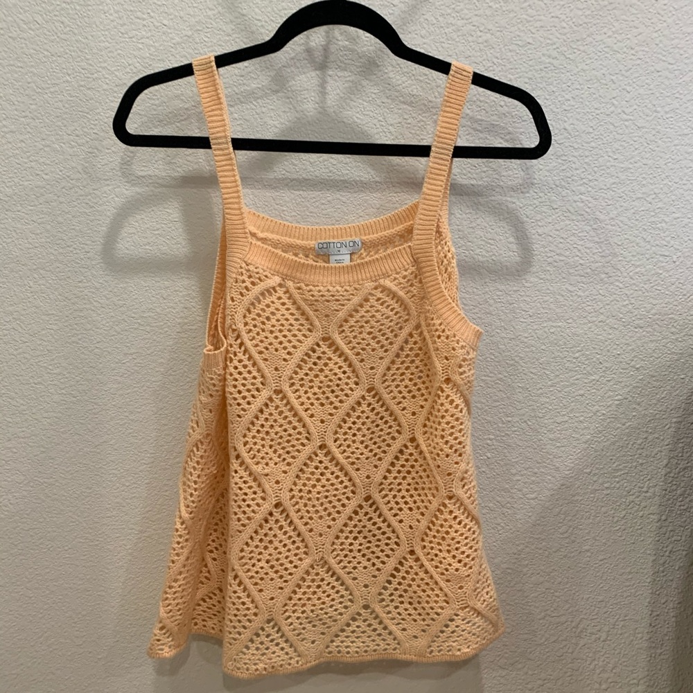 Peach knit top
